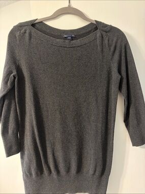 GAP Dark Charcoal Scoop Neck/ Boatneck Pullover Sweater